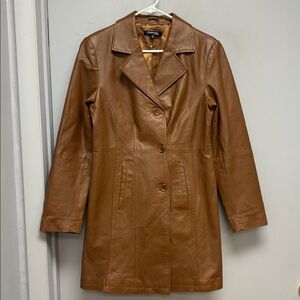 🧥 Chadwicks of Boston 100% Genuine Leather Coat – Size 10